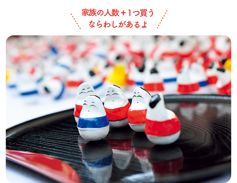 家族の人数+1つ買うならわしがあるよ