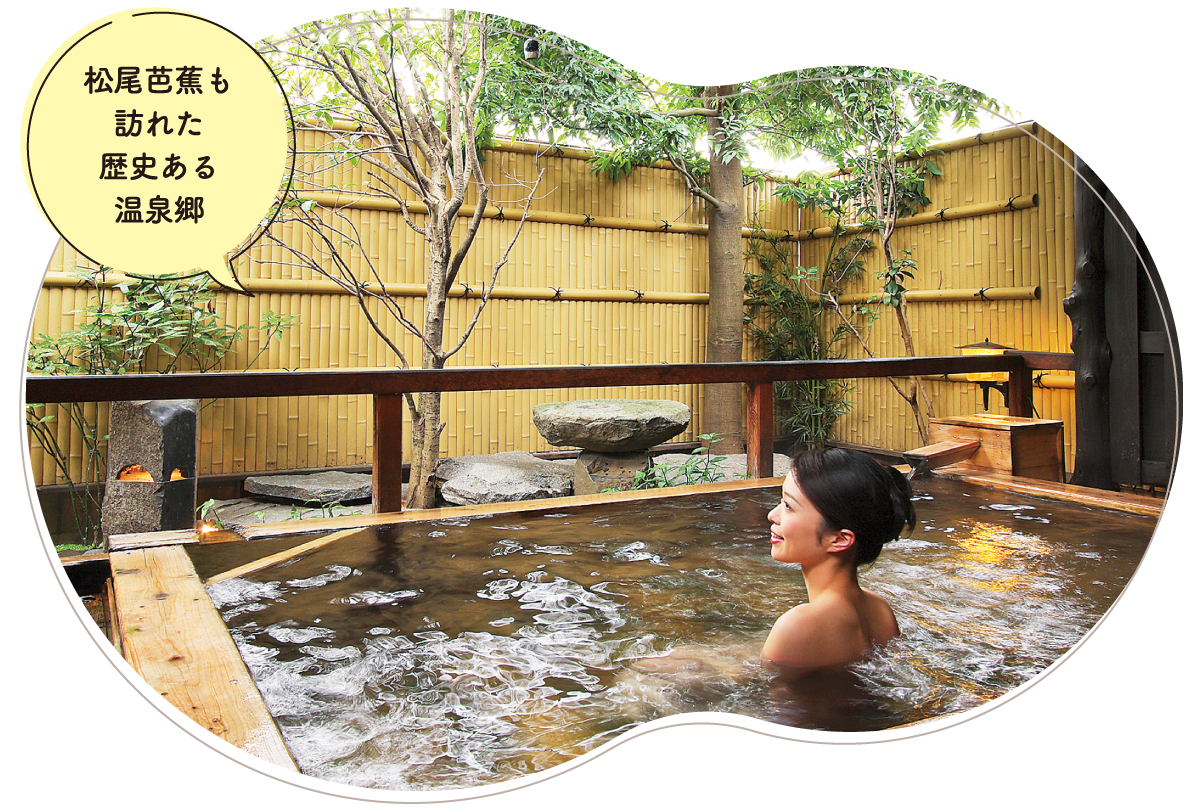 飯坂温泉 温泉の様子