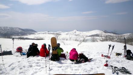 この時期ならではのランチ場所。（3月29日）