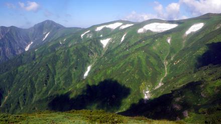 大日岳を望む