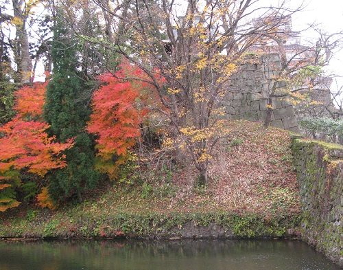 紅葉の鶴ヶ城