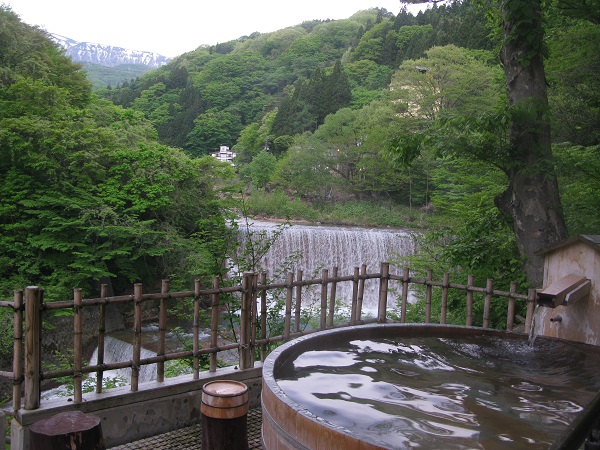 絶景かな露天桶風呂