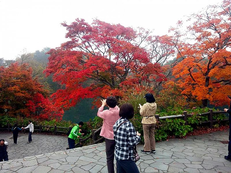 毘沙門沼の紅葉3