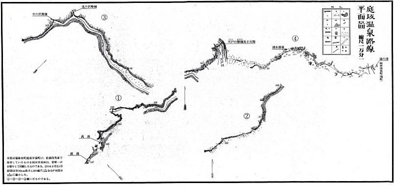 湯町引き湯経路図