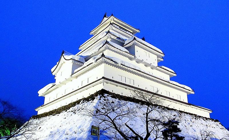 美麗! 鶴ヶ城 会津若松城 福島県 高精細 プリント 写真 鶴ヶ城