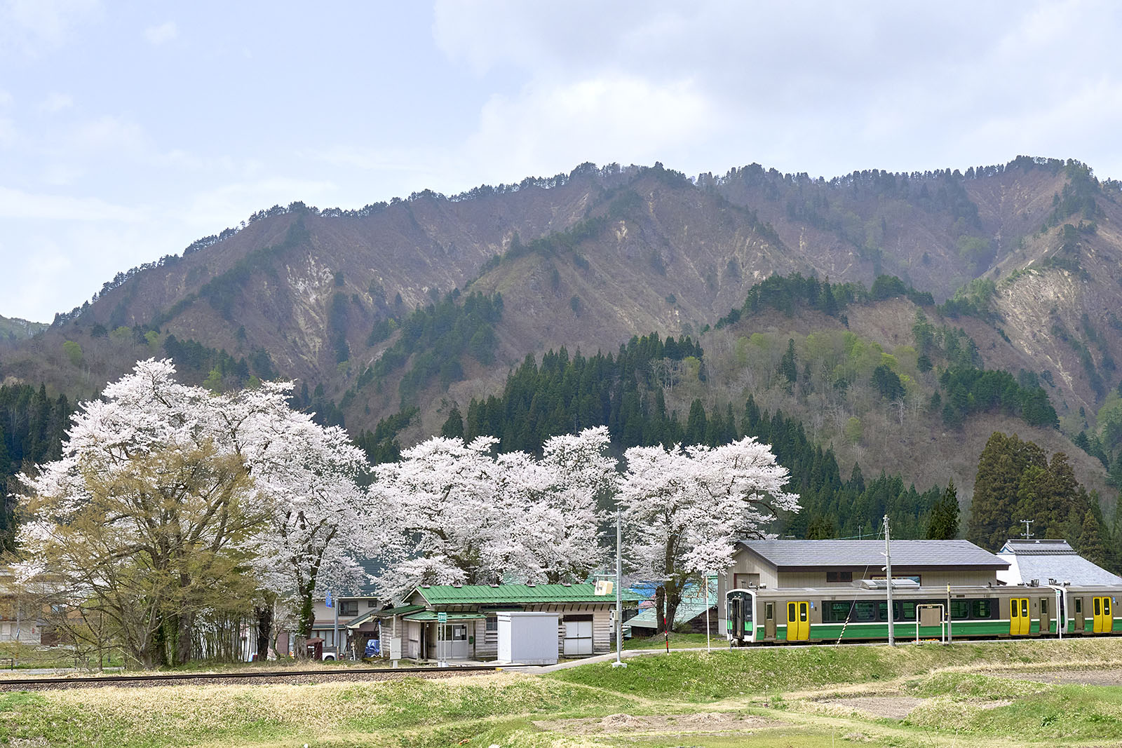 JR只見線（会津中川駅）
