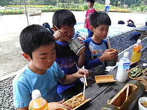 No 74 竹の流しそうめん体験 竹ご飯体験 伊達市 ふくしま教育旅行 学習プログラム